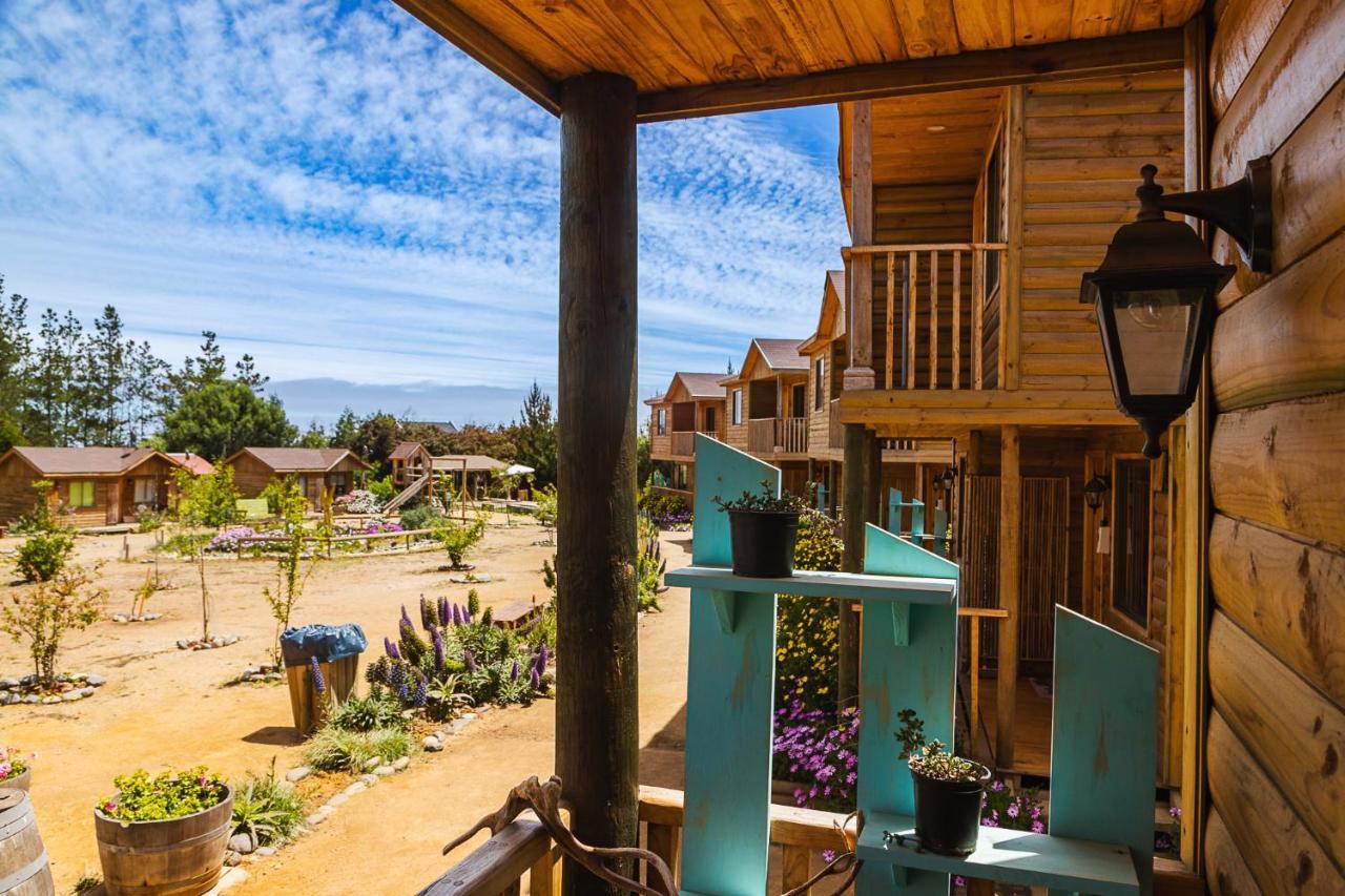 Cabana En Tunquen Con Parrilla, Fogon, Piscina Y Bosque Exterior foto