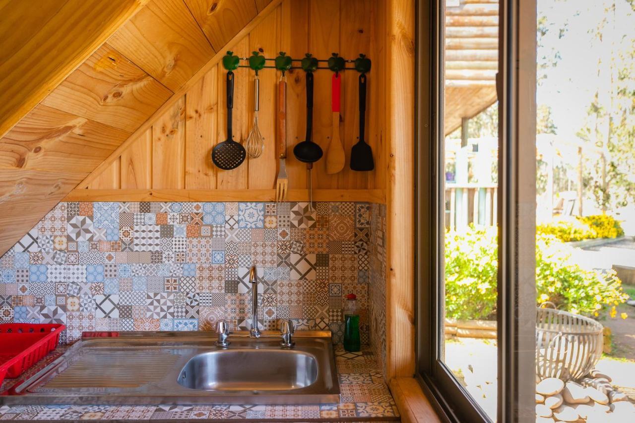 Cabana En Tunquen Con Parrilla, Fogon, Piscina Y Bosque Exterior foto