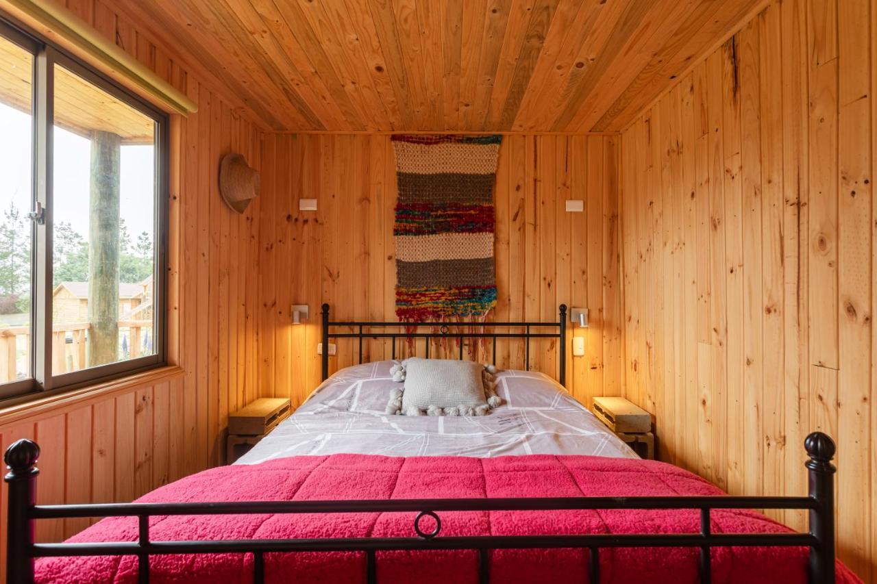 Cabana En Tunquen Con Parrilla, Fogon, Piscina Y Bosque Exterior foto