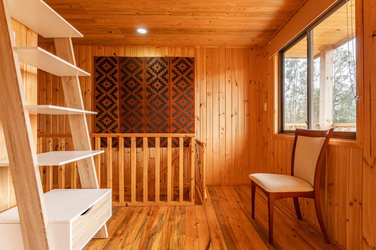 Cabana En Tunquen Con Parrilla, Fogon, Piscina Y Bosque Exterior foto