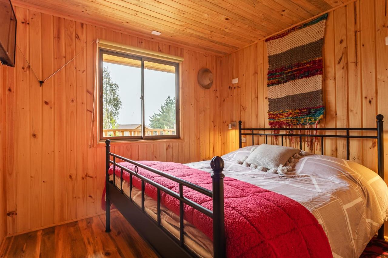 Cabana En Tunquen Con Parrilla, Fogon, Piscina Y Bosque Exterior foto